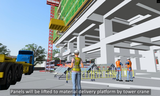 Visualisation of real time construction sequences through the adoption of BIM