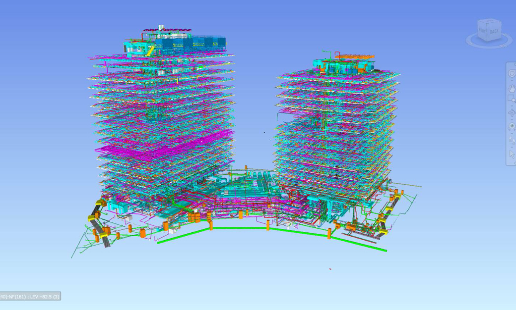 Intelligent 3D model-based process allowed for efficient planning, design, constructing, and managing