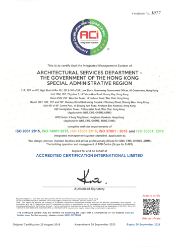 Integrated Management System (IMS) Accredited Certification