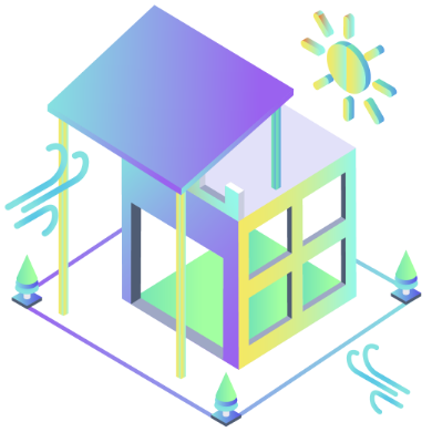 Reducing heat gain through
building envelope
