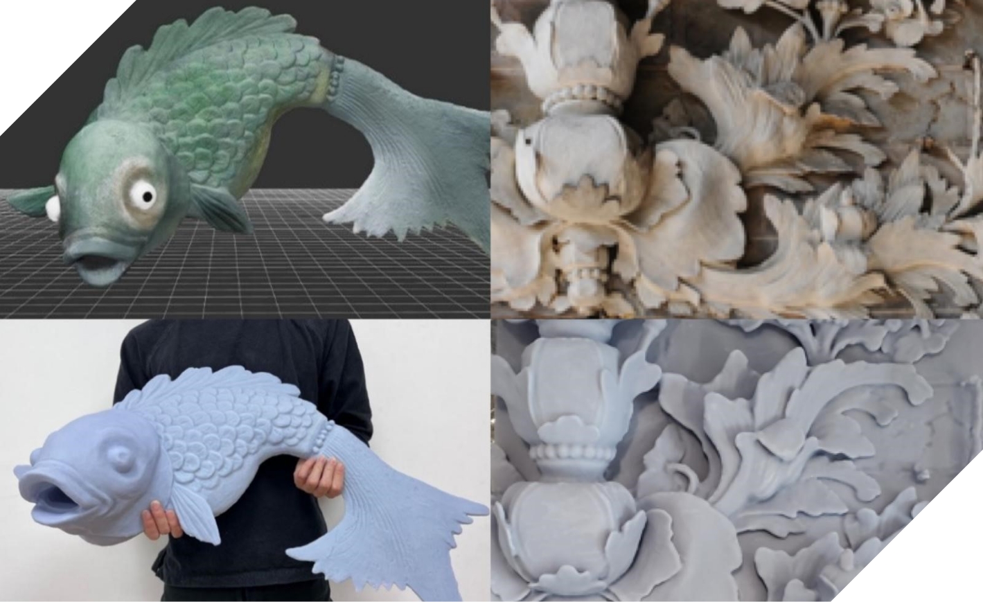 借助近距離3D雷射掃描和3D打印技術，準確再現精細入微的定義特徵元素，確保工匠能真確地修復歷史建築。