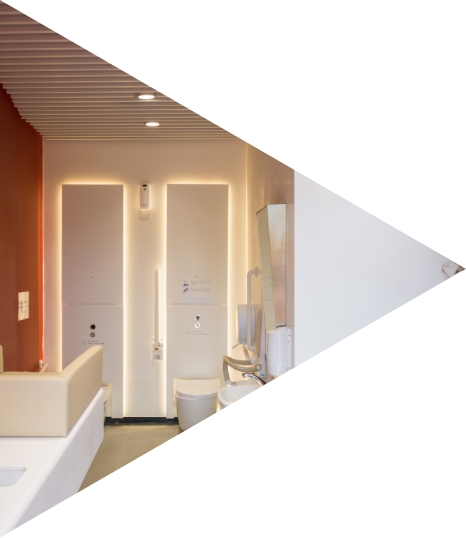 城市綠洲配備家庭友善洗手間、暢通易達而無分性別的洗手間、飲水站，以及綠意休憩長櫈。