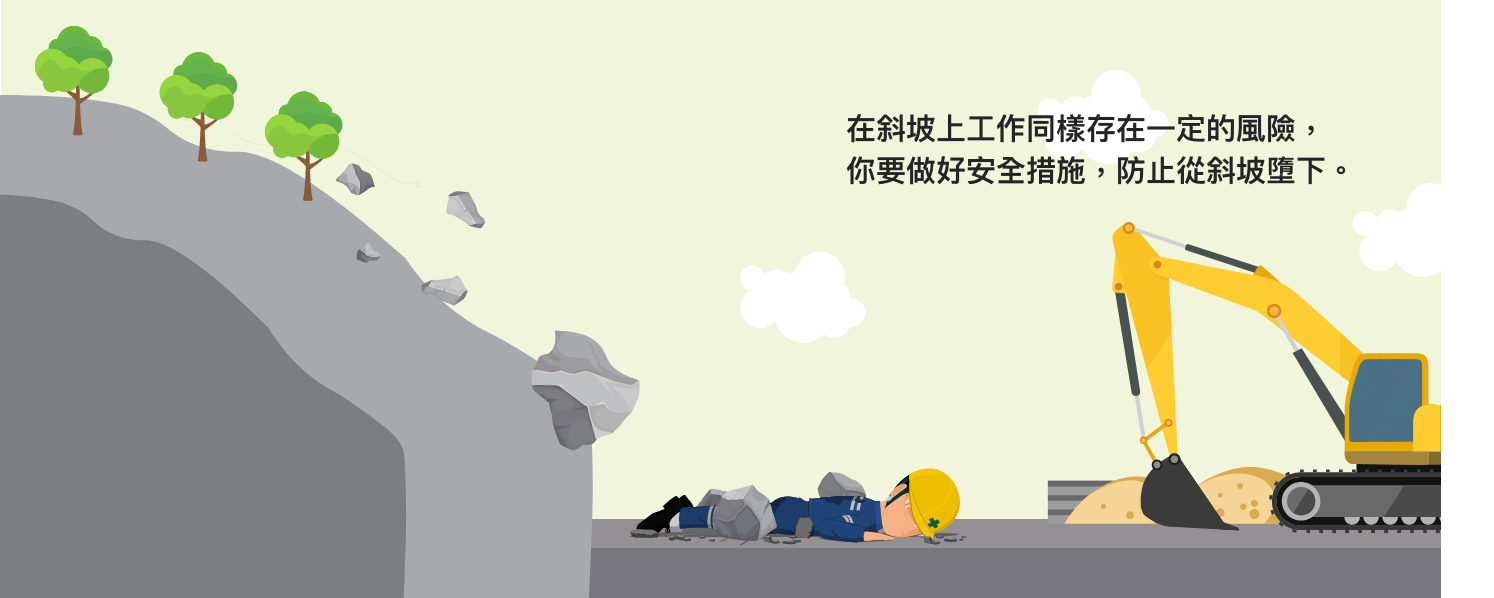 工人從斜坡墮下身亡