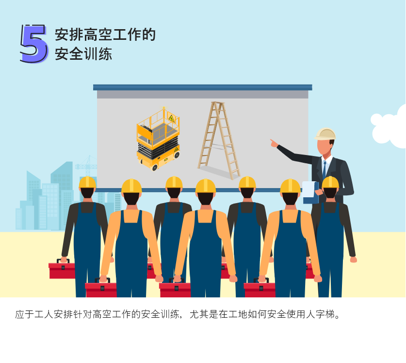 安排高空工作的安全训练