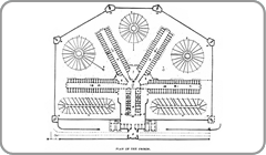 Prison cell layout