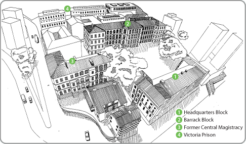 Sketch of the Central Police Station Compound