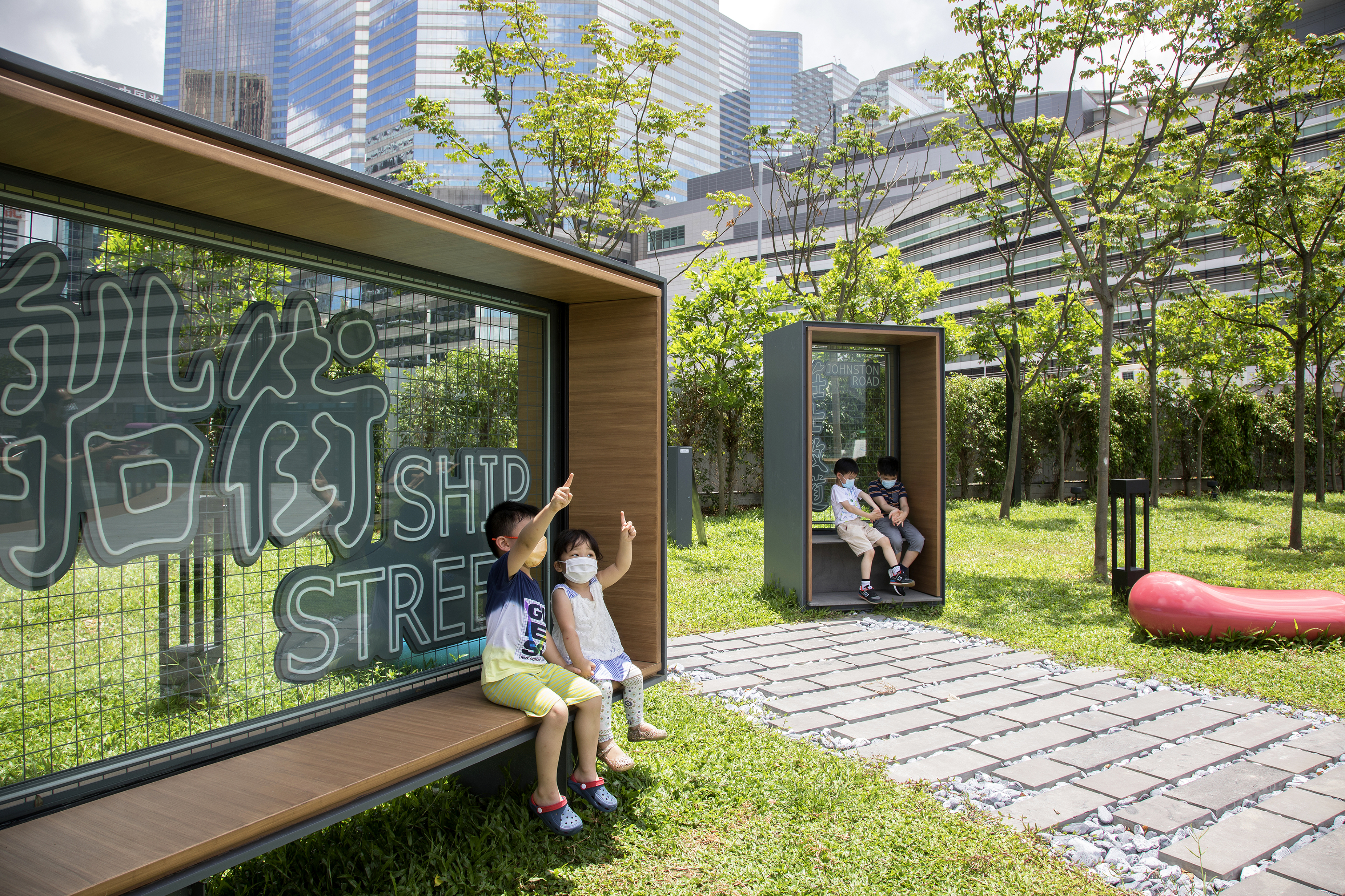 Neon Light Seating Installations