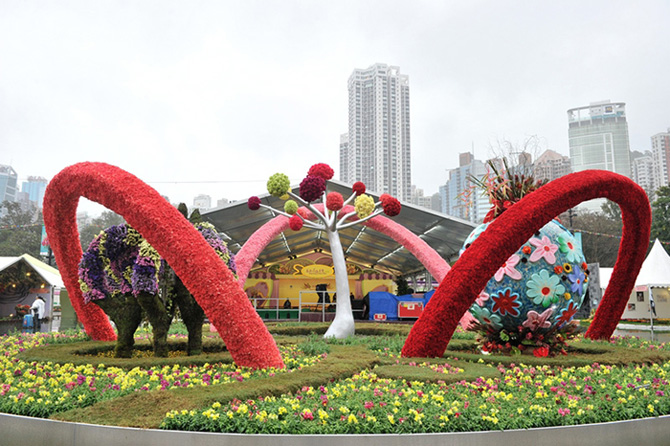 建築署於香港花卉展覽的園境設計參展作品